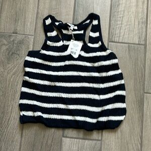 Splendid stripe knit tank top